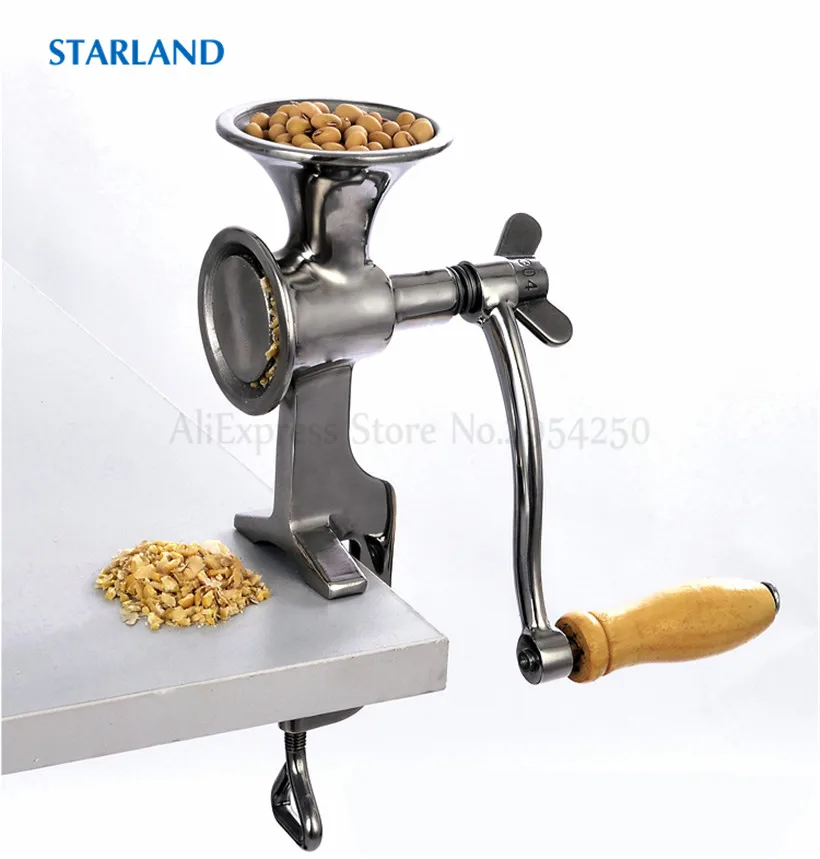คู่มือ Fresh Ground Coffee Mill เครื่องถั่วเหลืองข้าวบด Miller ข้าวสาลีพริกไทย Hand Crank เครื่องบดบ้าน