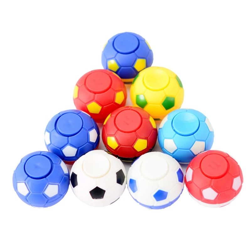 5cm Diameter Football Hand Spinner Finger Football Fidget Ball With Opp Bag for Kids Gift Decompression Toys