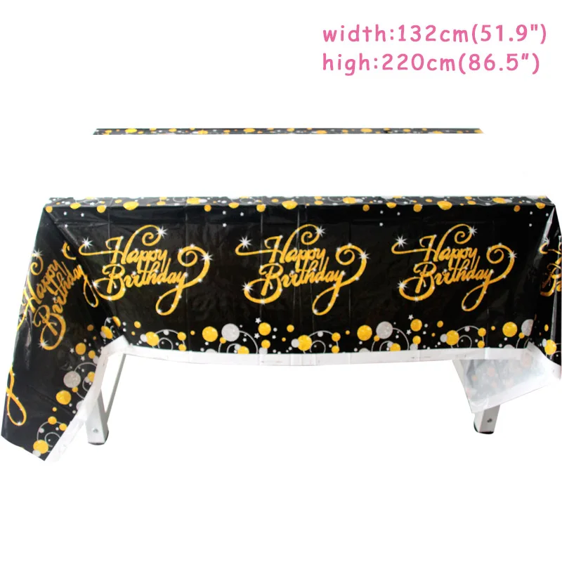 30 40 50 60 Birthday Party Adult Anniversary Decor Paper Cup Tablecloth 30th 40th 50th 60th Happy Birthday Party Decorations