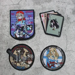 Girls Frontline Embroidery Patches 9A91 Patch 404 Squad Armband Outdoor Backpack Sticker Chapter Clothing Badge Paste