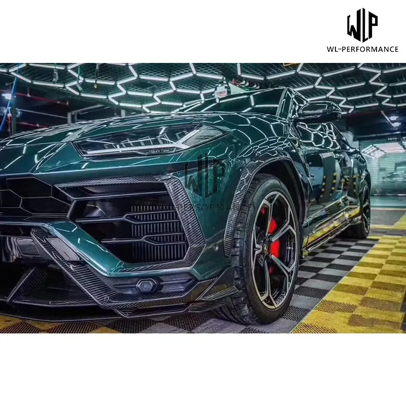 High Quality Carbon Fiber Front Splitter Rear Diffuser Side Skirts Wheel Eyebrows Wing Hood For Lamborghini URUS T Style