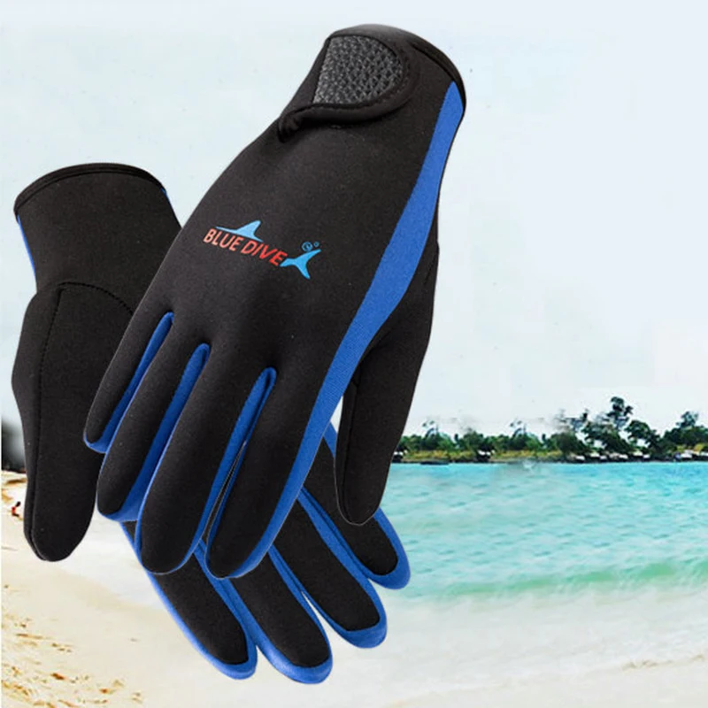 2024 Winter 1.5mm Neoprene Women Men Swimming & Diving Gloves With The Magic Stick Anti-slip Cold Proof Warm Swimming Gloves