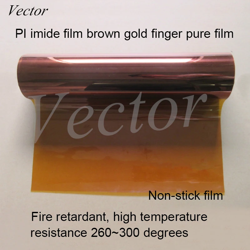 Imagem -02 - Filme de Imida de Ouro para Dedo Película de Imida de Alta Temperatura pi com Espessura de 0.025 mm