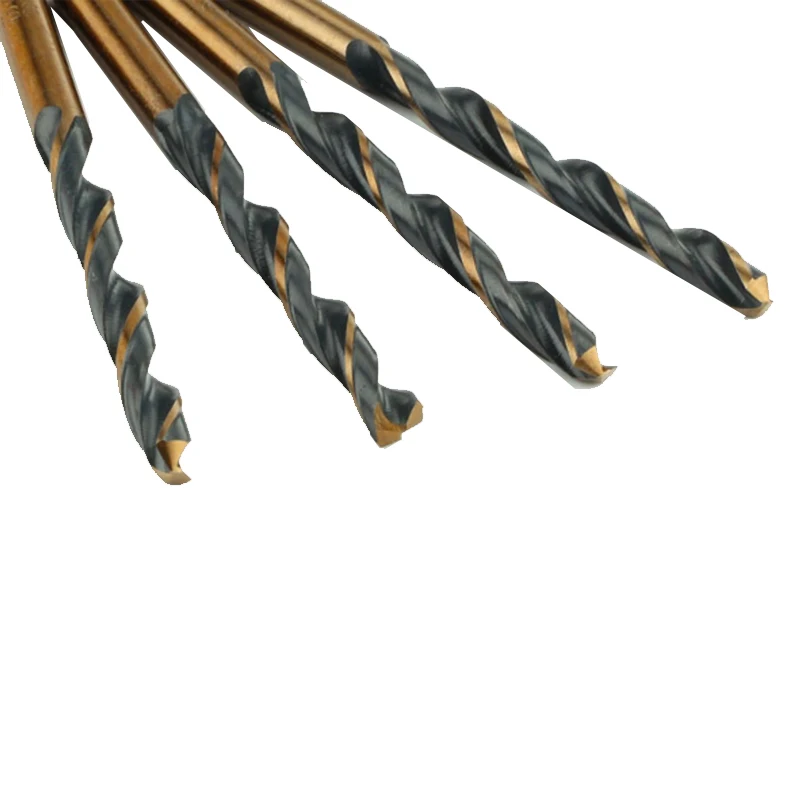 Wholesales 10pcs Twist Drill Bit HSS  Drill Set  Cobalt High Speed Steel Twist Drill Hole Stainless Steel Tool Set