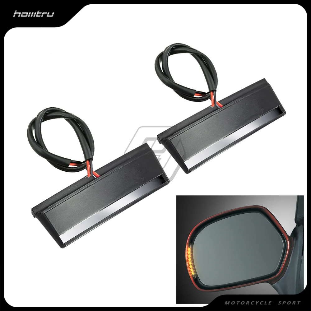 LED Motorcycle Rearview Mirror Turn Signal Case for Honda GOLDWING GL1800 GL 1800 Airbag ABS Premium Audio 2001-2017