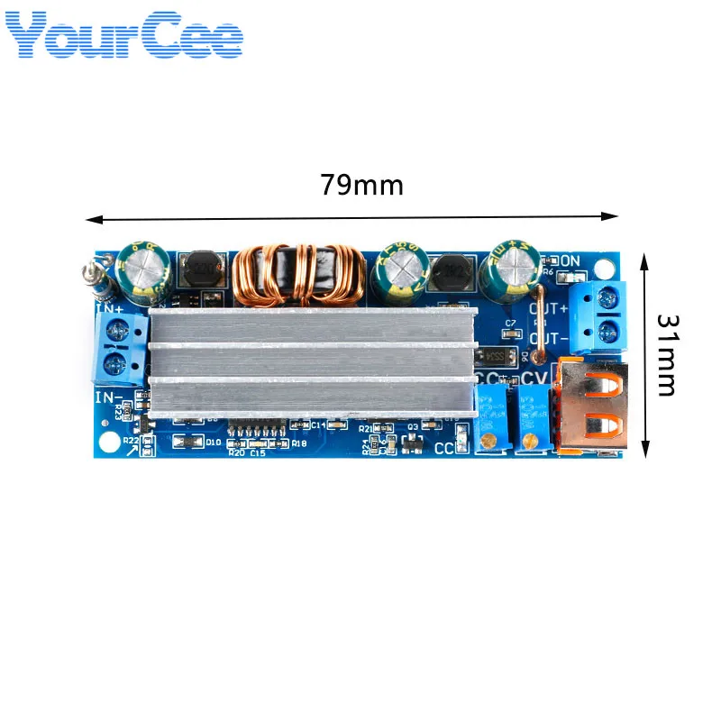 ZK-S4 80W High Power DC-DC USB Step Up Boost Buck Board Module 2-24v CC CV Constant Voltage Constant Current Boost Power Board