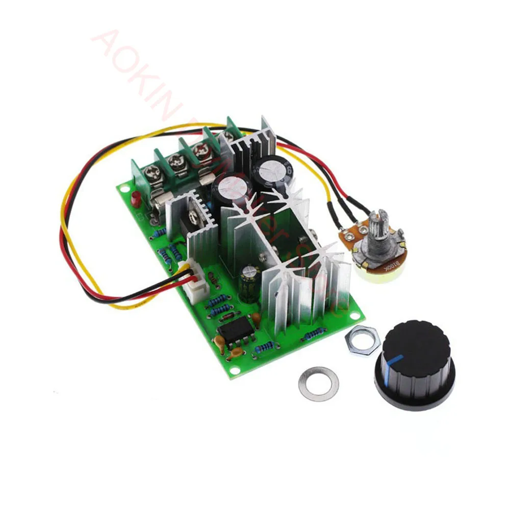 DC10-60V 12V 24V Motor Speed Control Regulator Pwm Motor Speed Controller Switch 20A Stroom Regulator High Power Drive module
