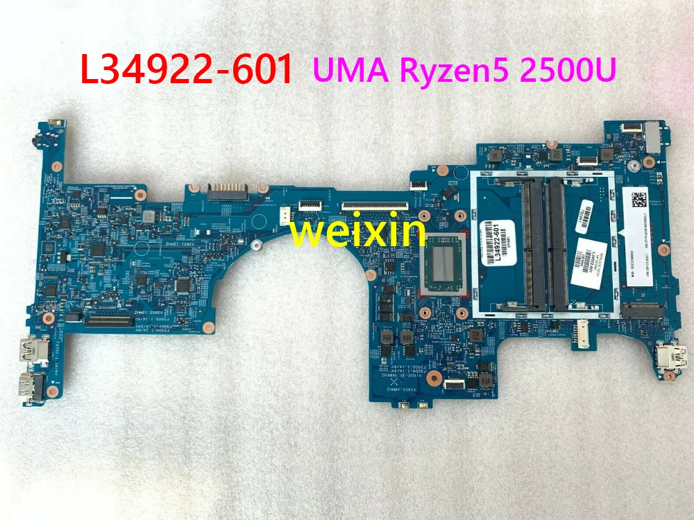 

For HP ENVY X360 CONVERTIBLE 15-BQ210NR 15-BQ Laptop Motherboard L34922-601 UMA Ryzen5 2500U WIN 1C18 16907-1