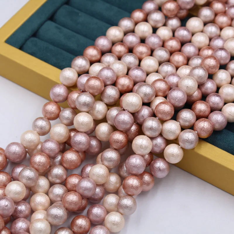 

Imitation Cotton Pearl Beads, Straight Hole Grain, Loose Shell Pearls for Making DIY, Earrings, Necklace, Bracelet, Good Quality