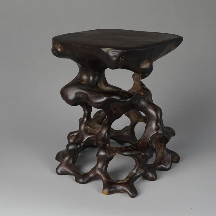 

Black wood root carving solid root base