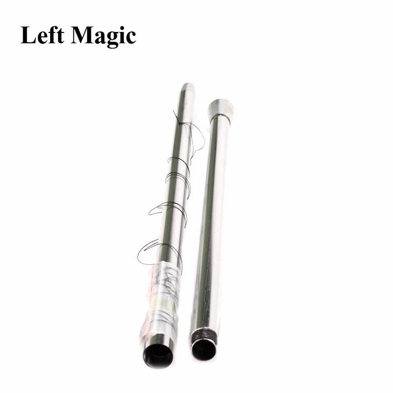 Aluminum Dancing Cane Stick (Silver/Black) - Magic Trick Floating Magic Wand Close Up Street Stage Magic Props Accessories G8231