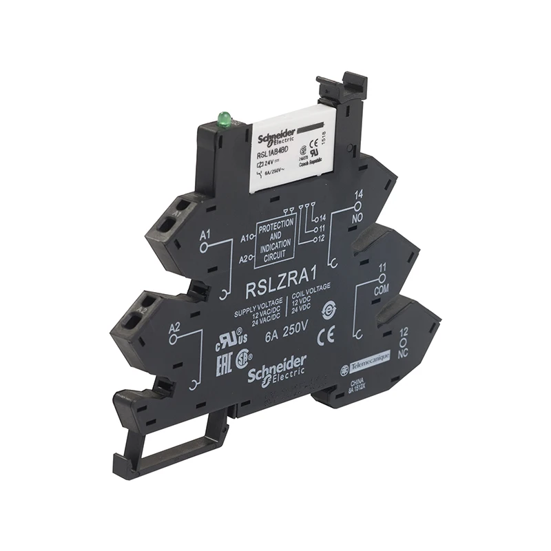 

Export Leaf Type Interface Relay 6A 24VAC / DC Plug-in Relay RSL1PRBU Spring Wiring Plastic Compression Spring Original 24V AC