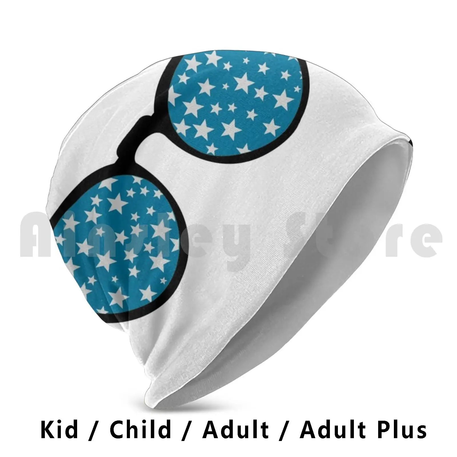 Turquoise Star Sunglasses Beanies Knit Hat Hip Hop Hawaii Pacific University Blue Gray Grey Turquoise Sharky