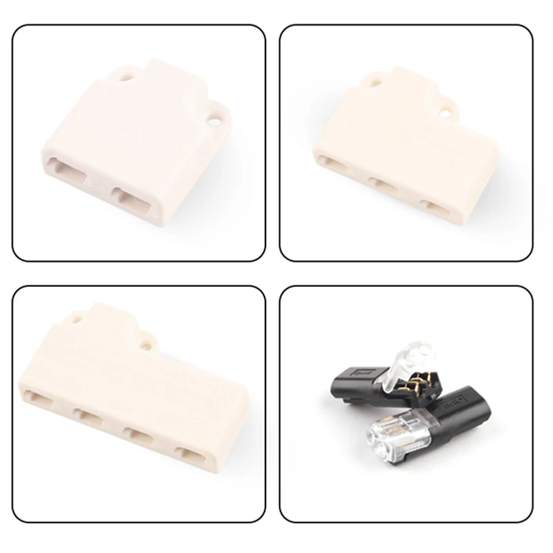 Wire Connector Set Splitter Box With Connector for Audio Auto Moto Lighting System 22-18AWG Led Strip Wire Cable Junction Box