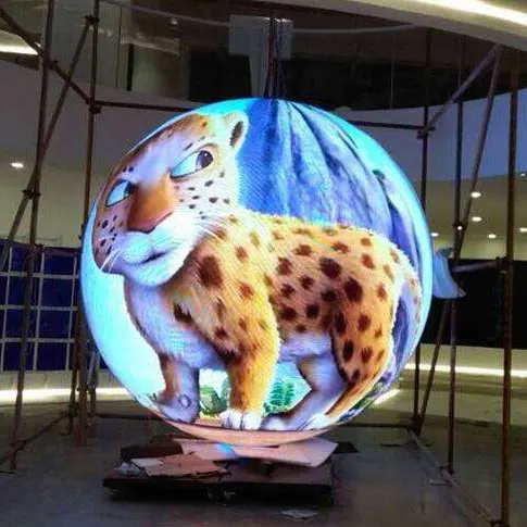 P8 led esférico display bola led parâmetro de tela