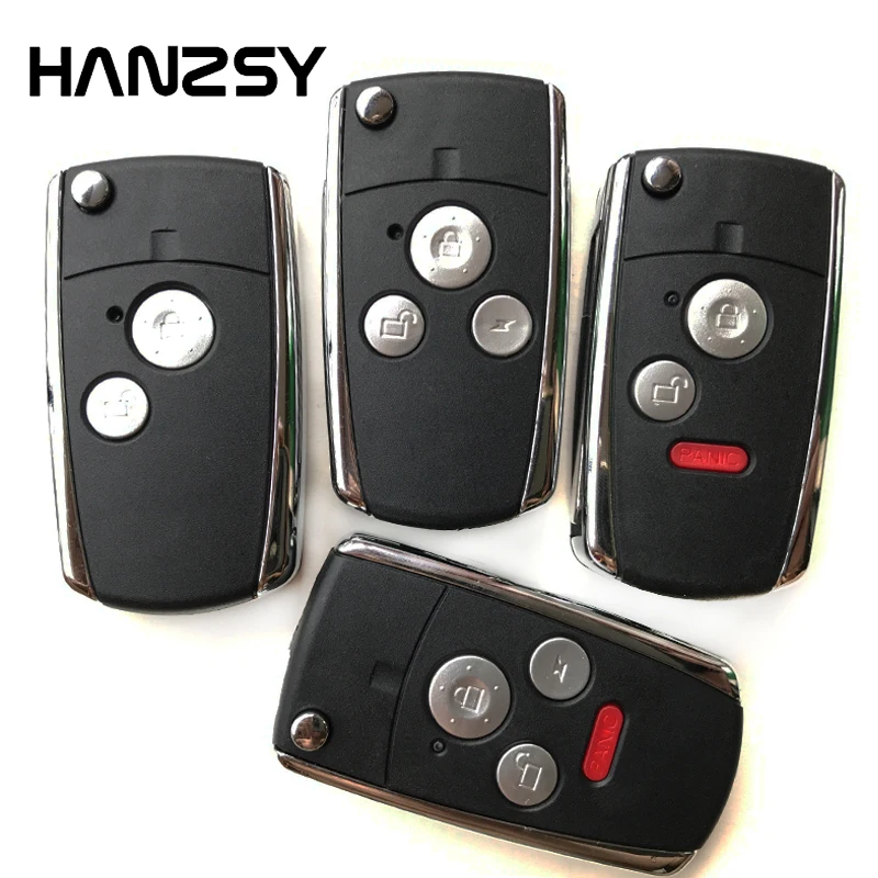 

Modified Car Flip Key shell Fob For Honda Accord Civic CRV Pilot CITY Jazz FR-V Replaceable Remote Key Case Cover Uncut blade