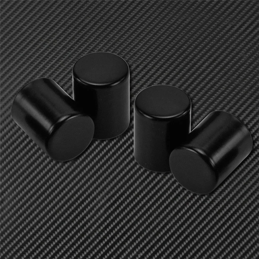 Motorcycle 4PCS Black/Chrome Docking Hardware Point Cover Kit For Harley Touring Dyna Softail Sportster Fat Bob Springer Glide