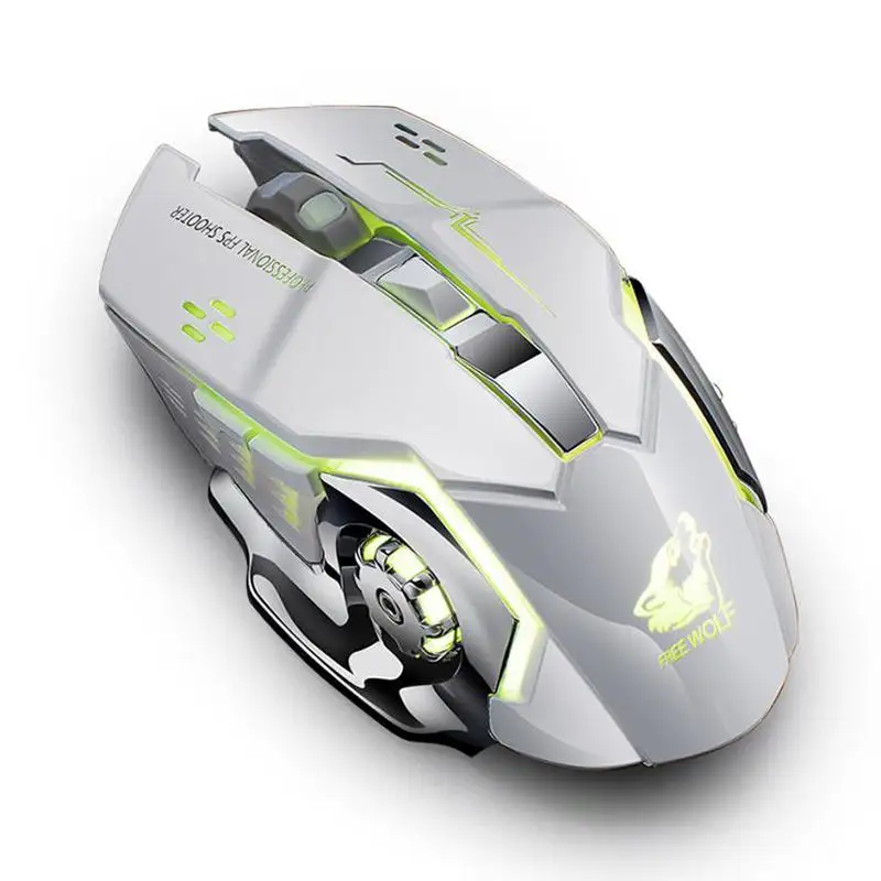 Rechargeable X8 Wireless Silent LED Backlit USB Optical Ergonomic Gaming Mouse Usb Mouse