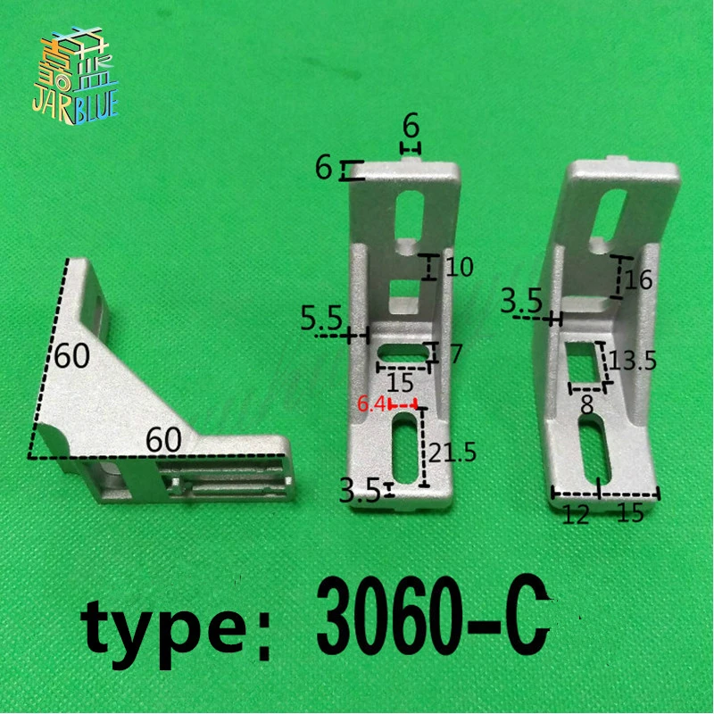 5/10Pcs pieCorner Fitting Angle 30x60 Decorative Corner Clamps Accessories L Plugs Attach Connection For 3030 Aluminium Profile