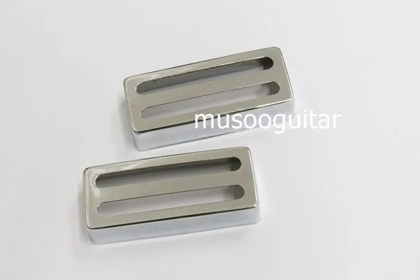 2pcs Mini Humbuckers Pickup Cover 69mmX28.5mm for Electric Guitar Two-line