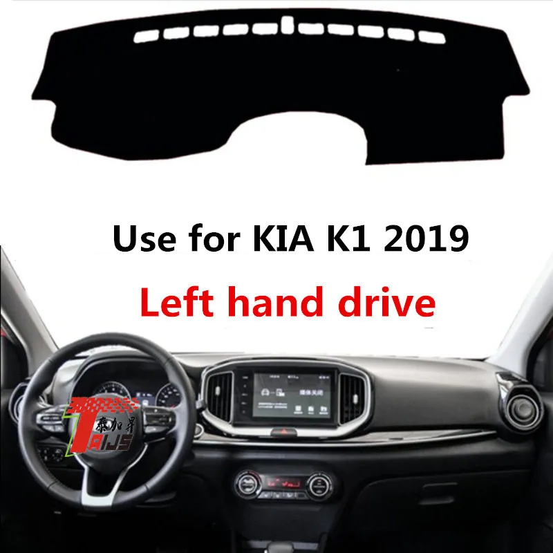 

TAIJS Factory Simple Good Quality Polyester Fibre Car Dashboard Cover For KIA K1 2019 Left hand drive