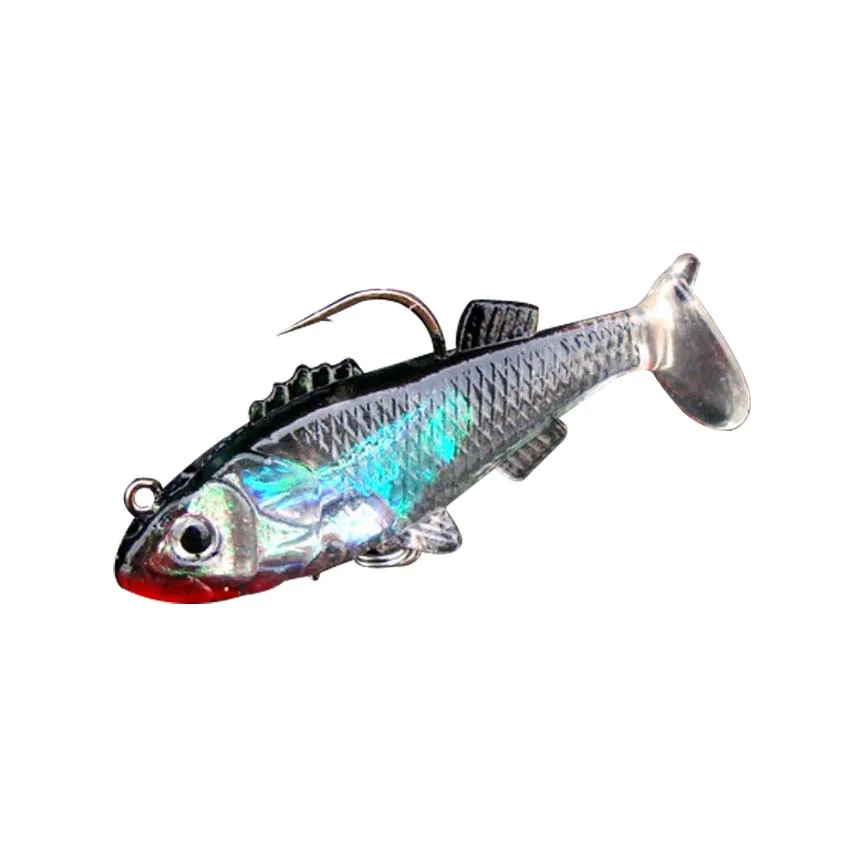 

6.5cm 8g 8pcs/lot artificial lures wholesale fishing bait flexible soft lure fishing tackle Japan fish lure free shipping