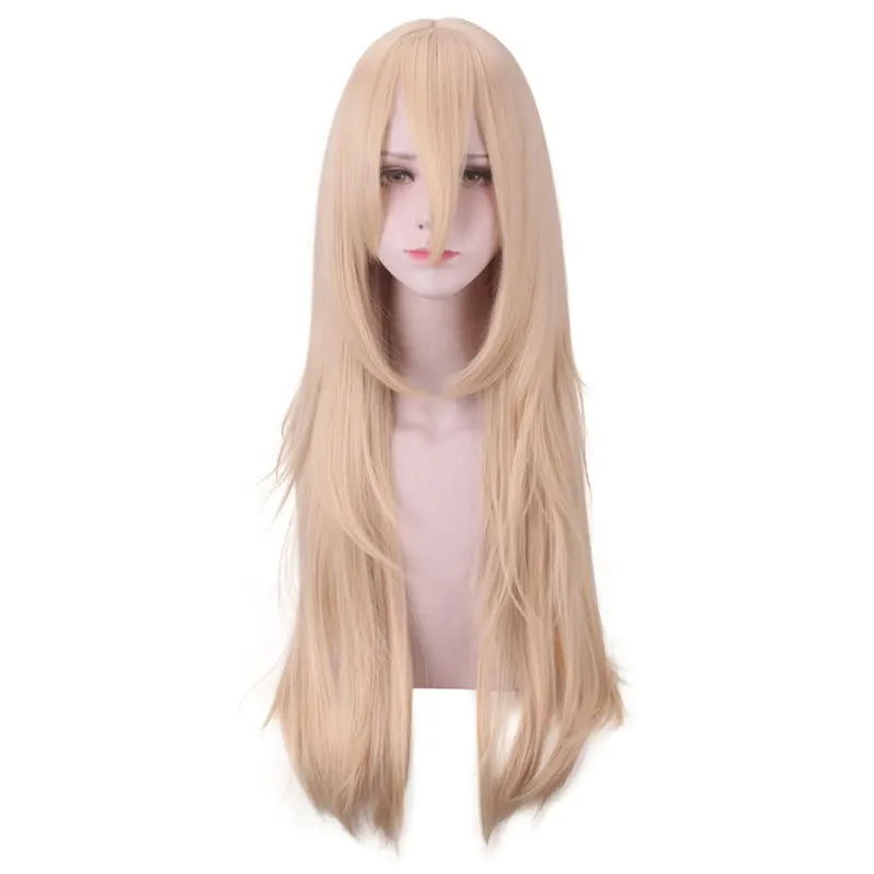 2021 New Arrival Angels of Death Ray Rachel Gardner Cosplay Wig for Women 80cm Long Straight Anime Costume Party Wig Hair Gold