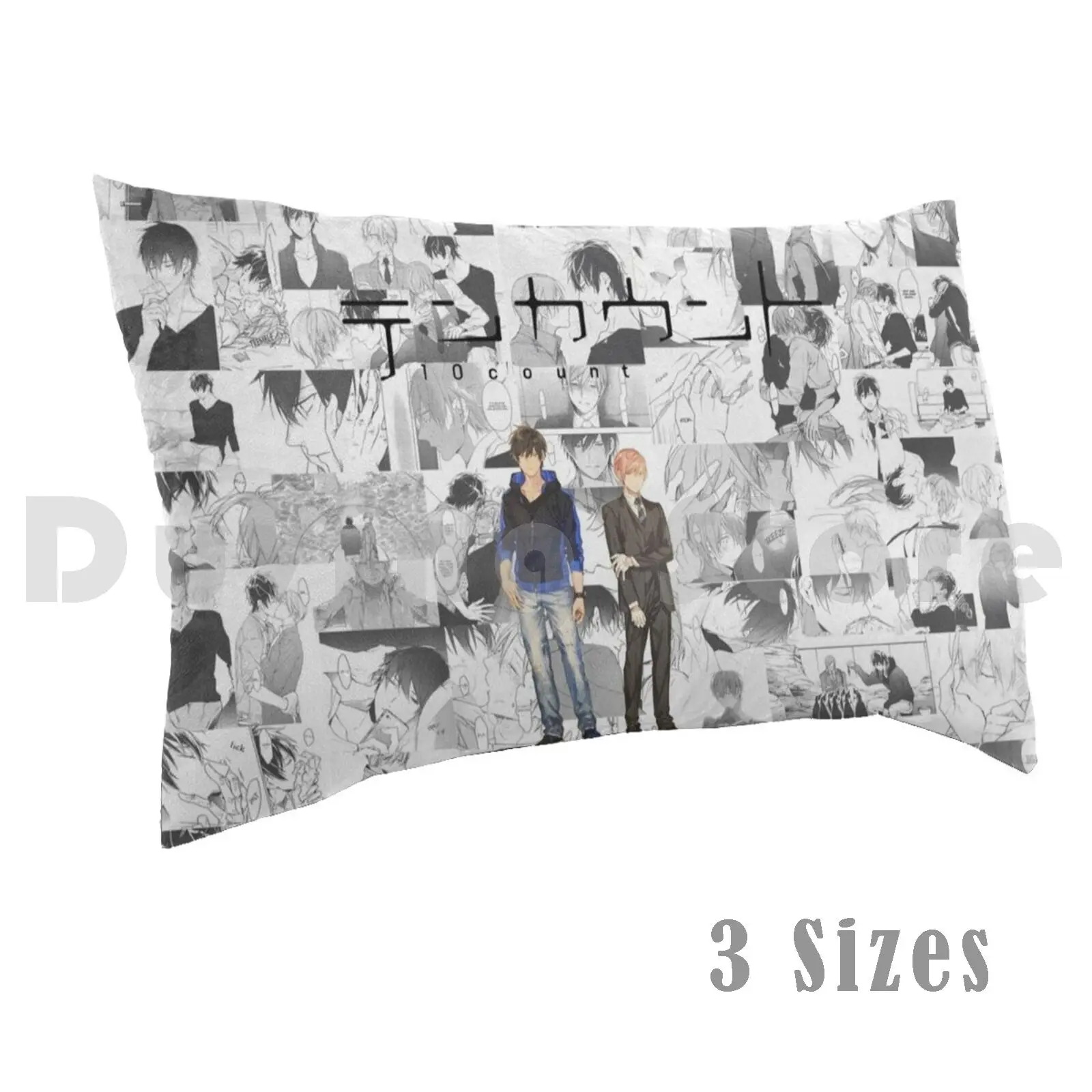 10 Ten Count Yaoi Kurose Riku Shirotani Tadaomi Boyslove Pillow Case DIY 50*70 Ten Count 10 Count Curious