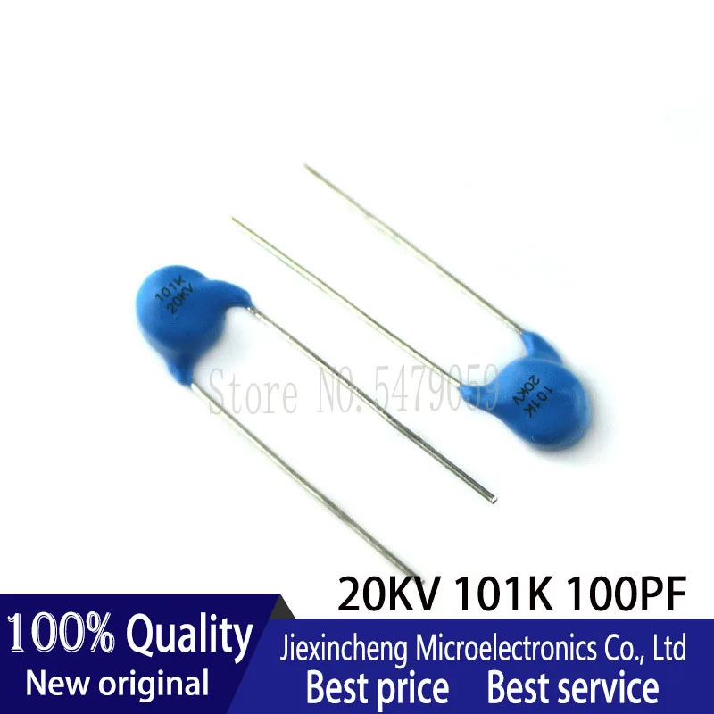 고전압 세라믹 커패시터 50 개, 20KV 101K 100PF 0.1NF