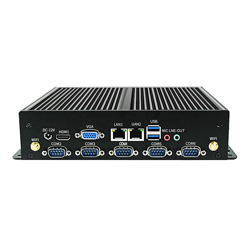 BKHD ITX-G687-2L-5f1bC Mini PC Computer i3 i5 i7 CPU Quad Core DDR4 RAM SSD 17*17cm Motherboard Office Entertain Fanless Silent