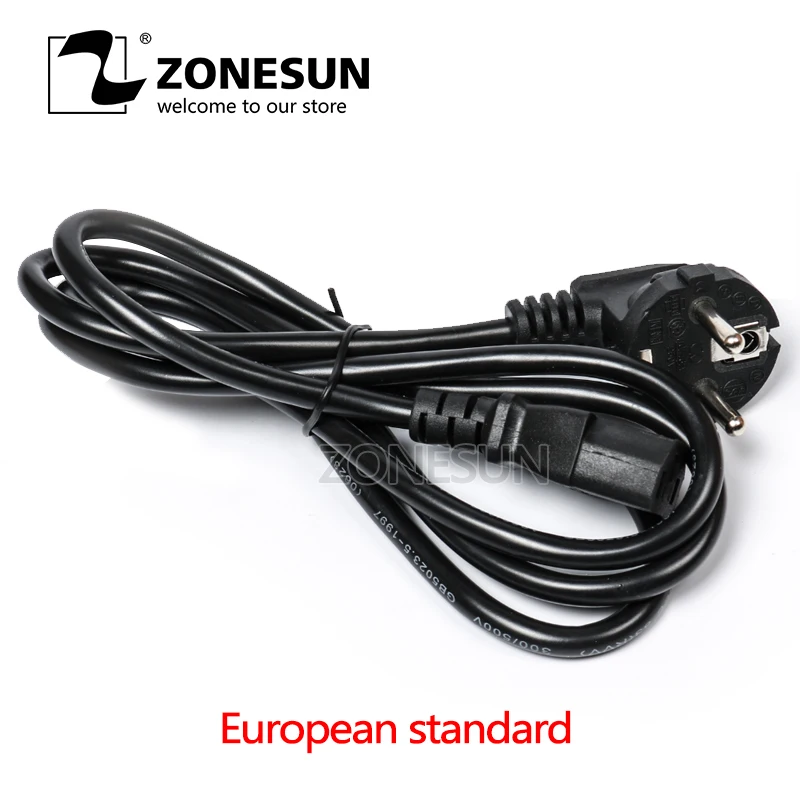ZONESUN-Adaptador de enchufe Universal EU GER AU CHN, toma de corriente europea, alemana, australiana, China, para máquina de llenado eléctrico