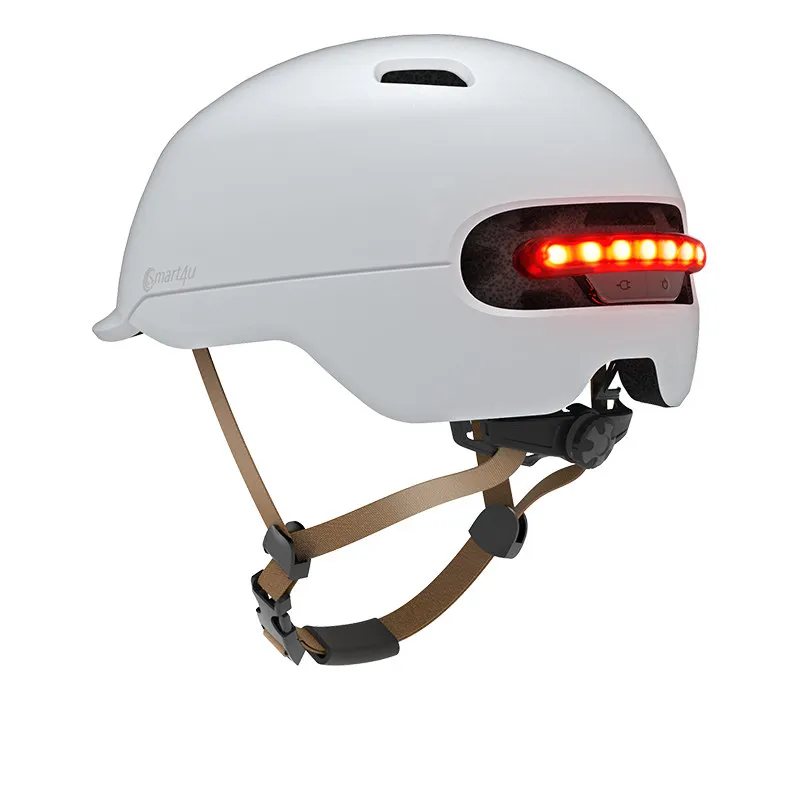 Electric Scooter Safety Helmet with Smart LED Warning Flash for Xiaomi M365 Pro Scooter Skateboard Ninebot E1/E2/E3/E4