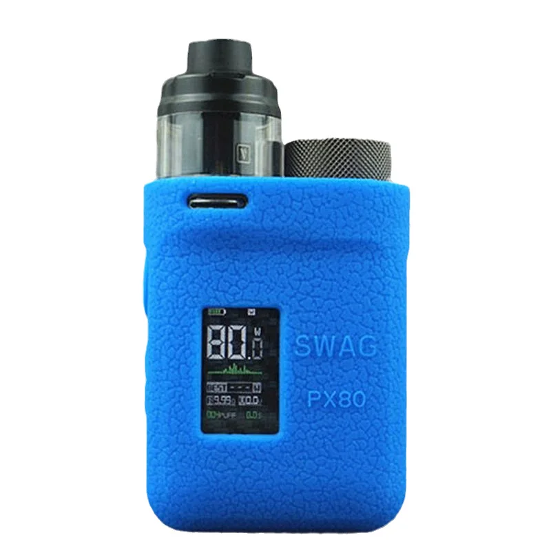 ] Tylko etui]Защитный силиконовый чехол для Swag PX80 80W Kit Vape Skin Sleeve Cover ModShield Wrap gel