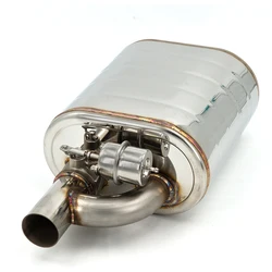 2''2.36''2.5''2.75''3'' Inch Exhaust Muffler With Dump Valve Stainless Steel Exhaust Cutout