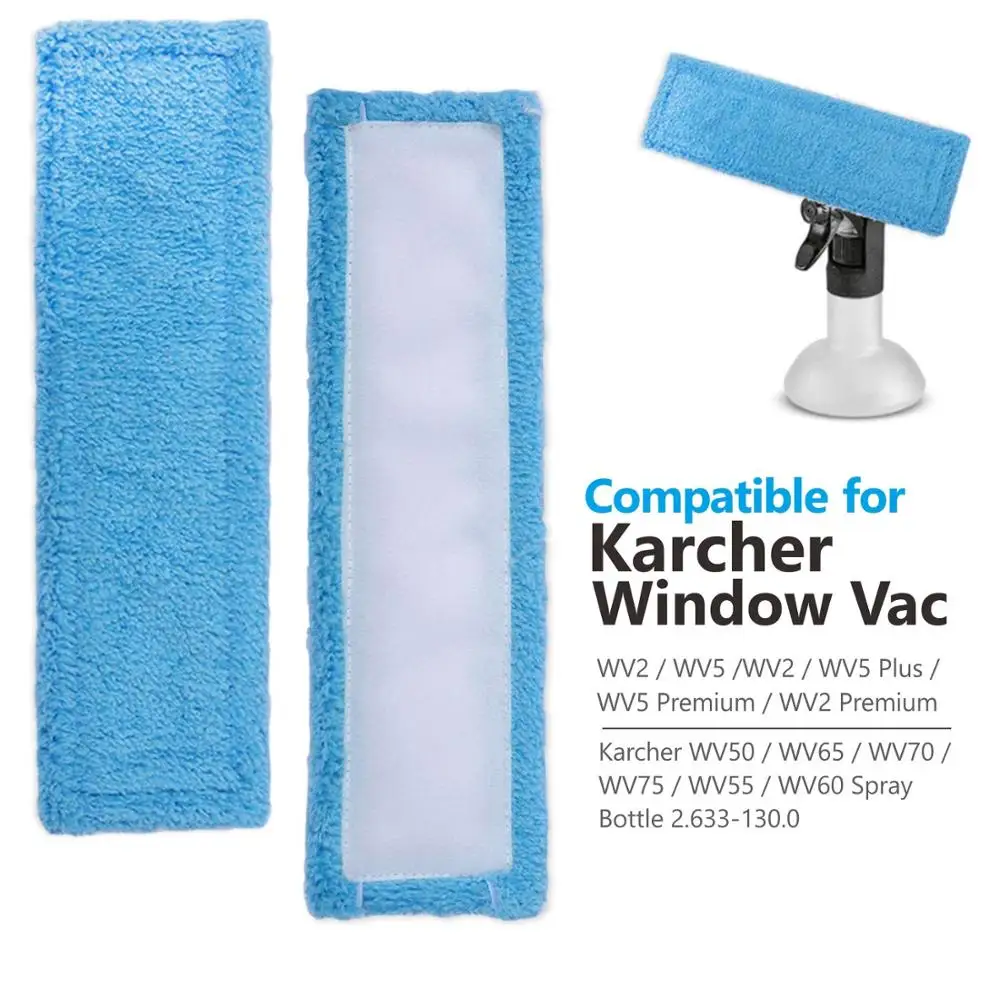 Крышка швабры из микрофибры для Karcher Window Cleaner Cloth Window вакуумная Швабра WV 2 Premium (Plus), WV 5 Premium (Plus) Швабра из микрофибры
