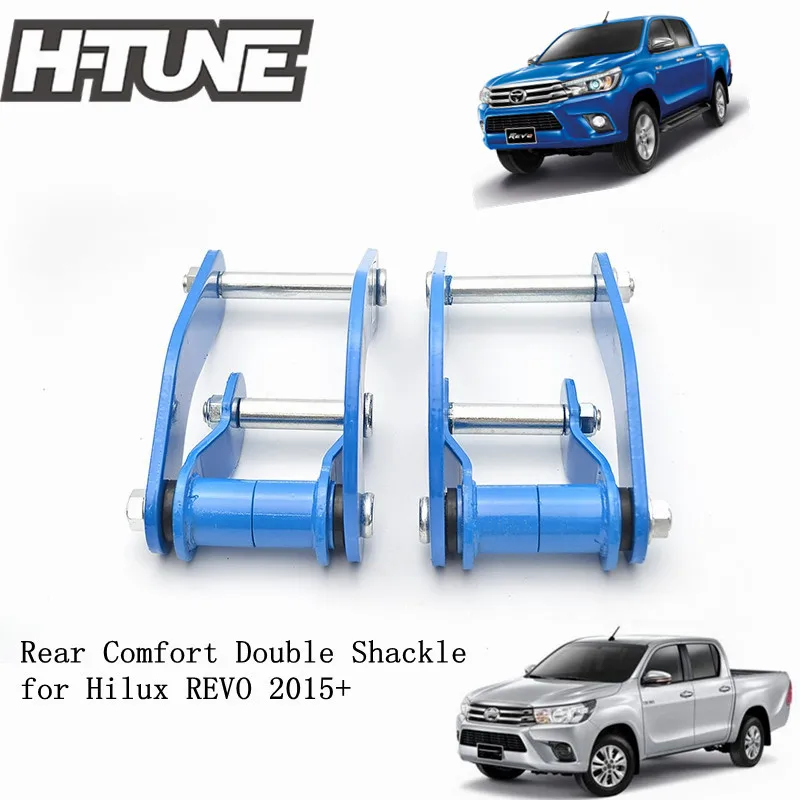 

H-TUNE 4x4 Suspension Lift Kits Rear Leaf Spring Comfort Double Shackles for Hilux REVO 2015+