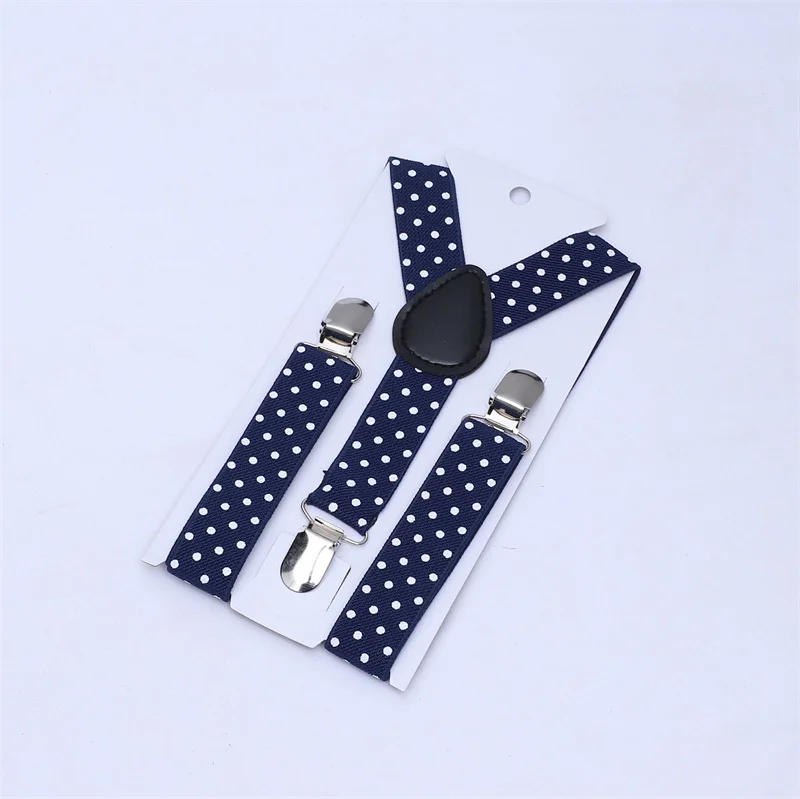 Elastic Baby Boys Girls Suspenders Y Back Clips on Dot Kids Suspender Braces Children Wedding Ring Bear Accessories 2.5*65cm