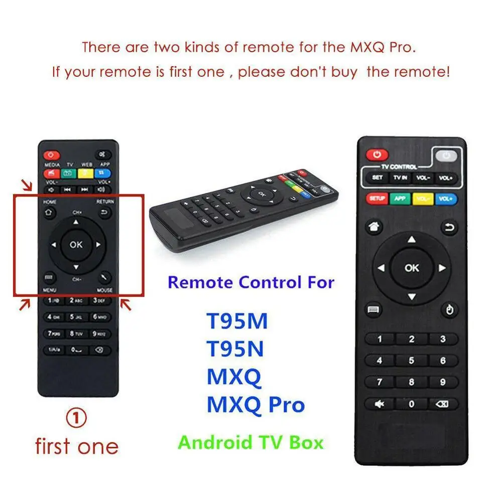 1PC bezprzewodowy pilot do MXQ 4K MXQ Pro H96 T95M T95N Android Smart TV opakowanie HD zamiennik telewizora pilot