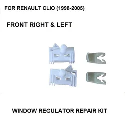 FOR RENAULT CLIO (1998-2005) WINDOW REGULATOR REPAIR CLIP FRONT RIGHT & LEFT Plastic Clips