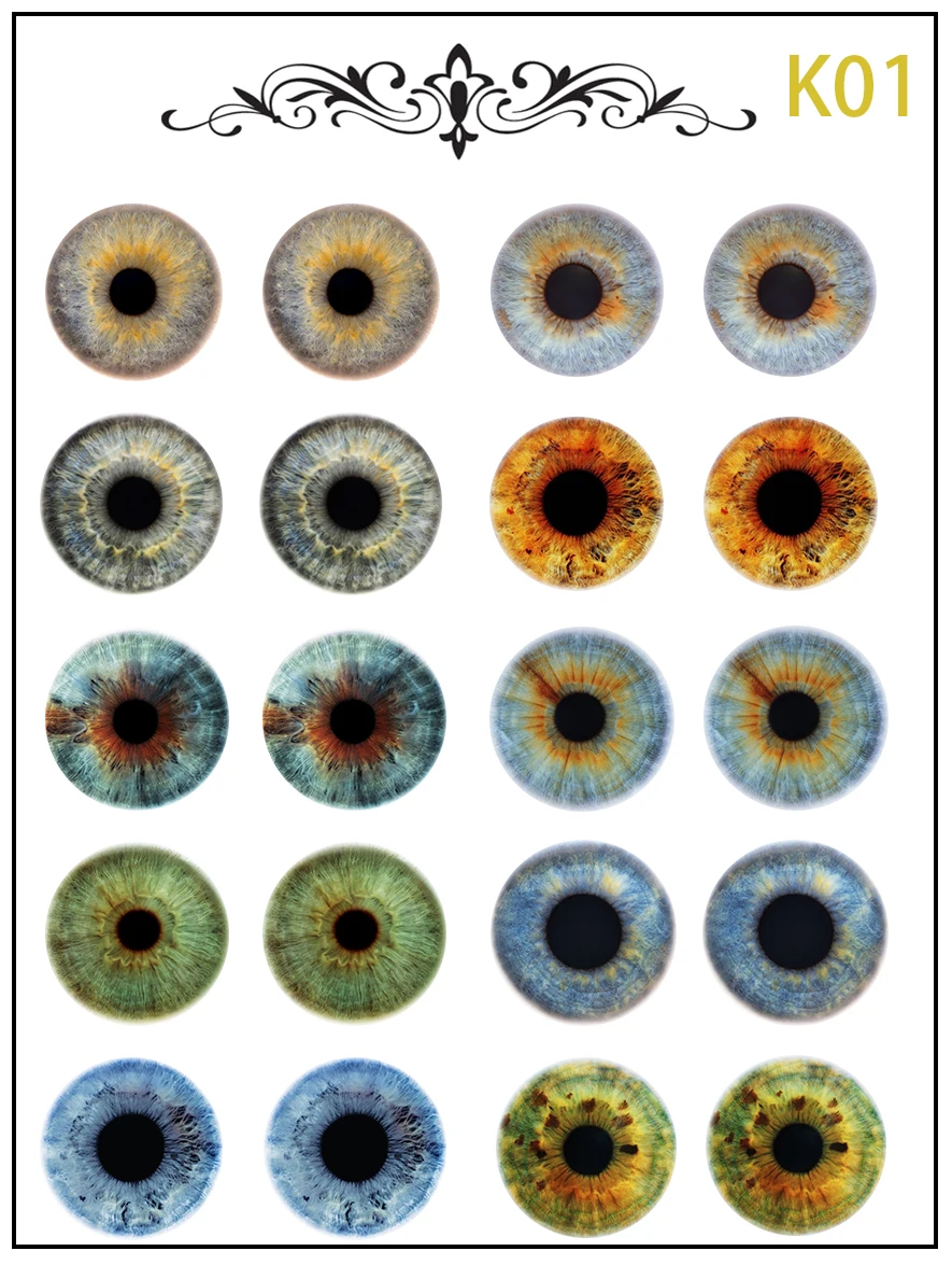 New Blythe Doll Eye Piece Pattern Paper DIY Doll Eye Accessories