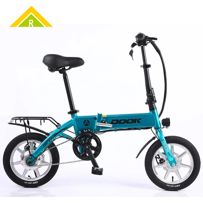 14 Inch Folding Electric Bicycle 36v 8Ah E-bike Mini Electric Adult Motorcycle