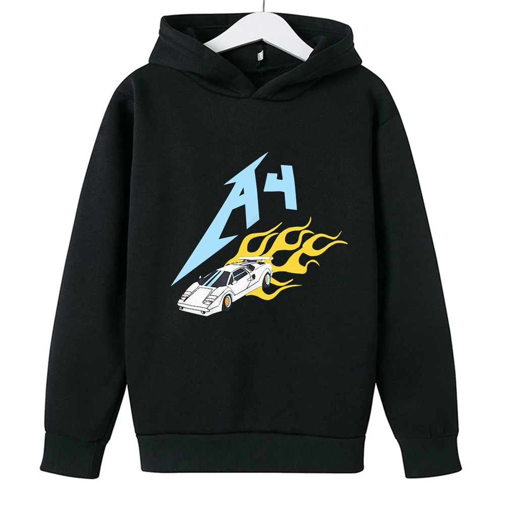 

Kid's Merch A4 Lamba Hoodie Spring Autumn Family Clothing Girl's Pullover Tops Boy's Sweatshirt Hooded Sweatshirts Casual Parent