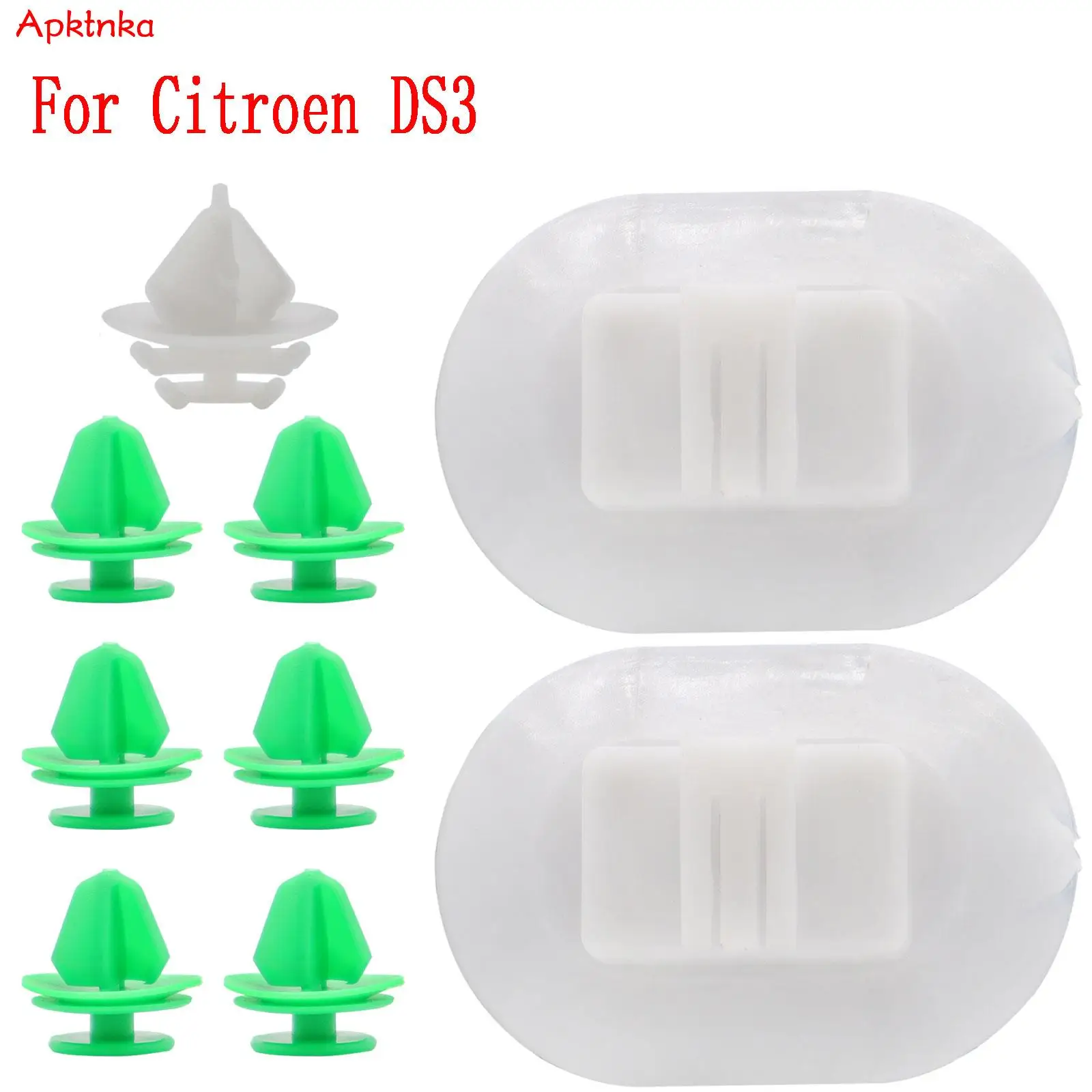 For Citroen Ds3 Side Skirt Fixing Clips Trim Panel Retainers Bottom Moulding Exterior Plastic Fasteners 1610186180 Accessories