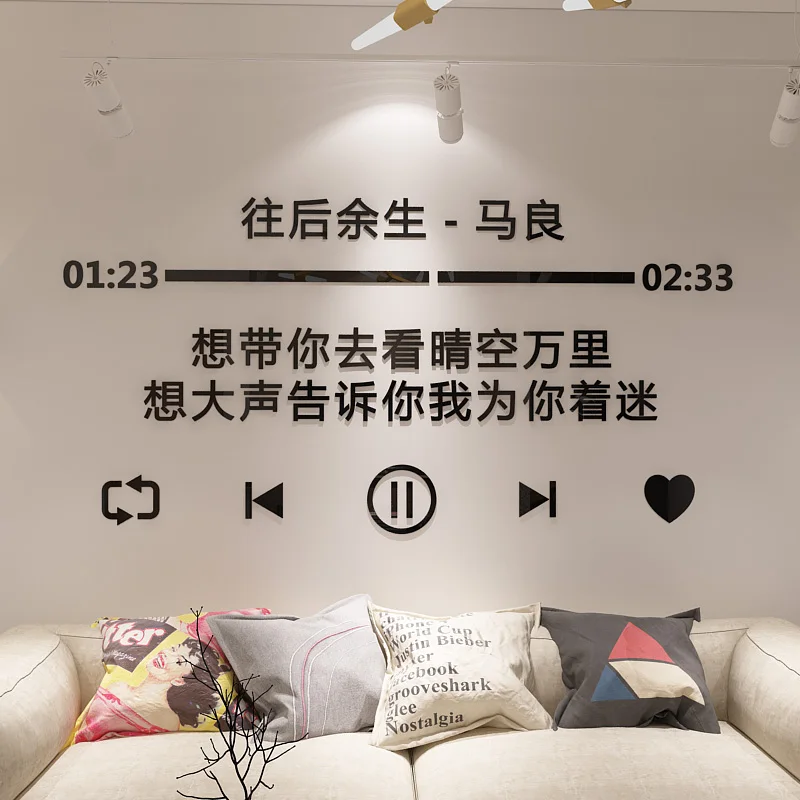 Sofa back wall stickers cover the ugly wall self adhesive creative interior decoration wall decoration wall stickers