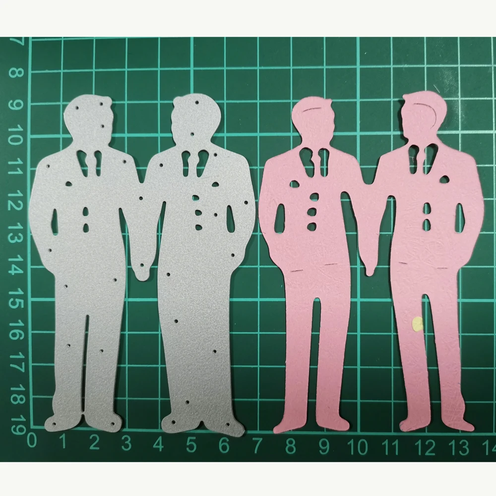 

2020 New Design Craft Metal Cutting Die Wedding Gay Couple Lover Decor Scrapbook Album Paper Card Craft Embossing Die Cuts