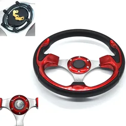 Universal Mini Drifting Steering Wheel 320mm(13inches) Racing Car PVC Modification Aluminum Frame Light Weight