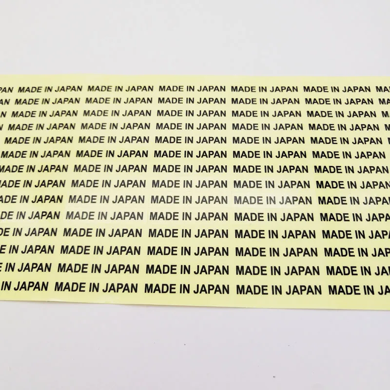 1000 stücke 6x28mm hohes transparentes klares Etikett hergestellt in japanischen Ursprungs land aufklebern – Detail 1