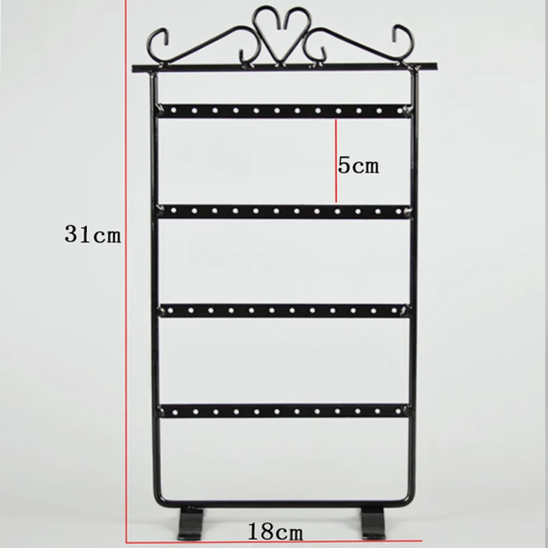 48 Holes Metal Gfit Stud Jewelry Display Box Necklace Pandents Ring Earrings Organizer Jewellery Packaging Holder Stud Wholesale