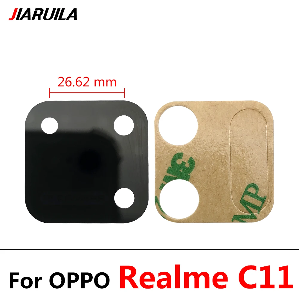 50 Stück, hinteres hinteres Glas-Kameraobjektiv mit Klebeaufkleber für Oppo A1k A5S A8 A9 A15 A16 A52 A53 A54 A74 A93 Realme 5 6 C55 C11 Z6 C3