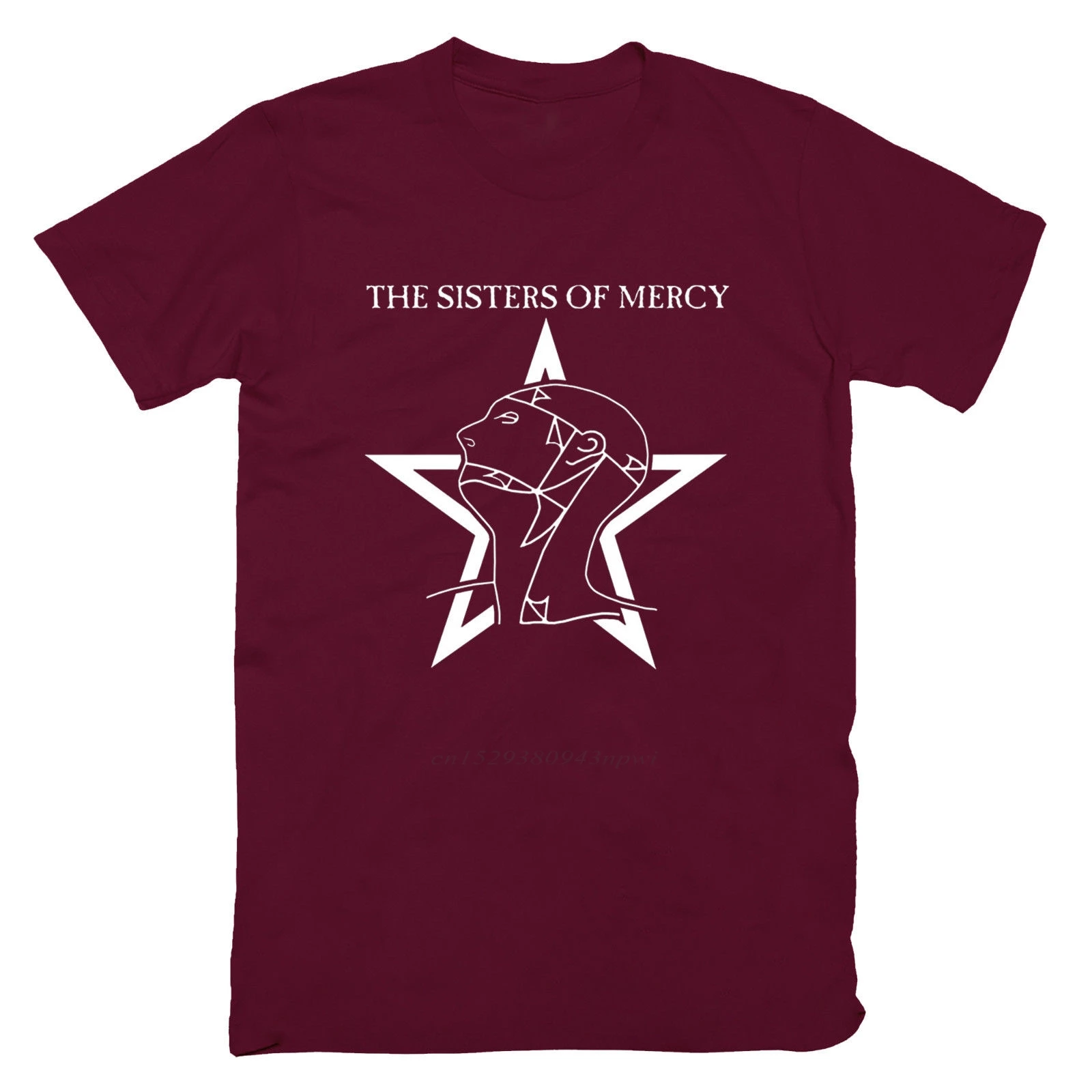 Sisters of Mercy T Shirt Tee Top The Worlds End Simon Pegg Retro 80s Cotton Short Sleeve T-shirt New Fashion Camiseta Hombre